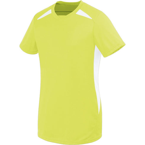 Russell Athletic Ladies Hawk Jersey (322872), Color 'LimeWhite'